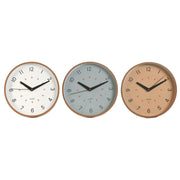 Horloge Murale Home ESPRIT Blanc Beige Gris PVC 30 x 4 x 30 cm (3 Unités)