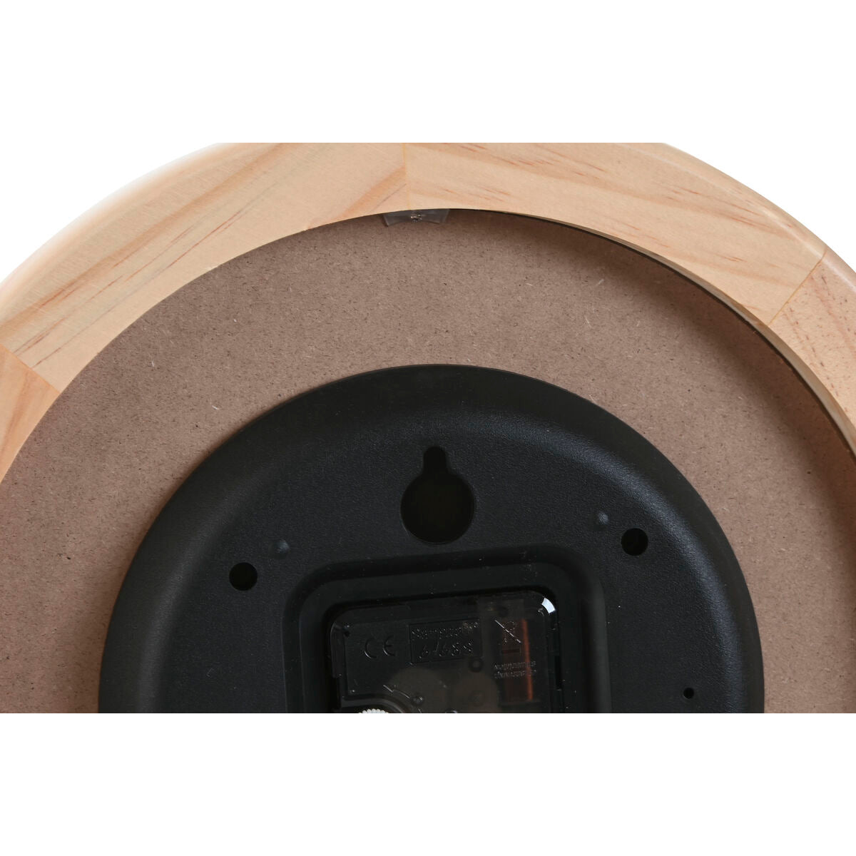 Horloge Murale Home ESPRIT Beige Naturel Bois 30 x 5 x 30 cm (2 Unités)