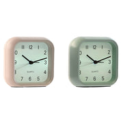 Horloge de table Home ESPRIT Rose Menthe (2 Unités)