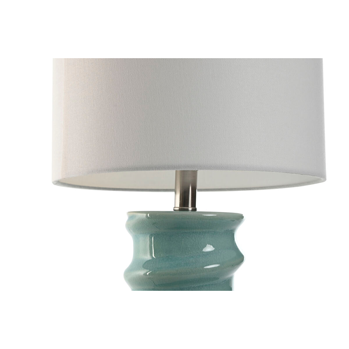 Lampe de bureau Home ESPRIT Blanc Bleu ciel 50 W 220 V