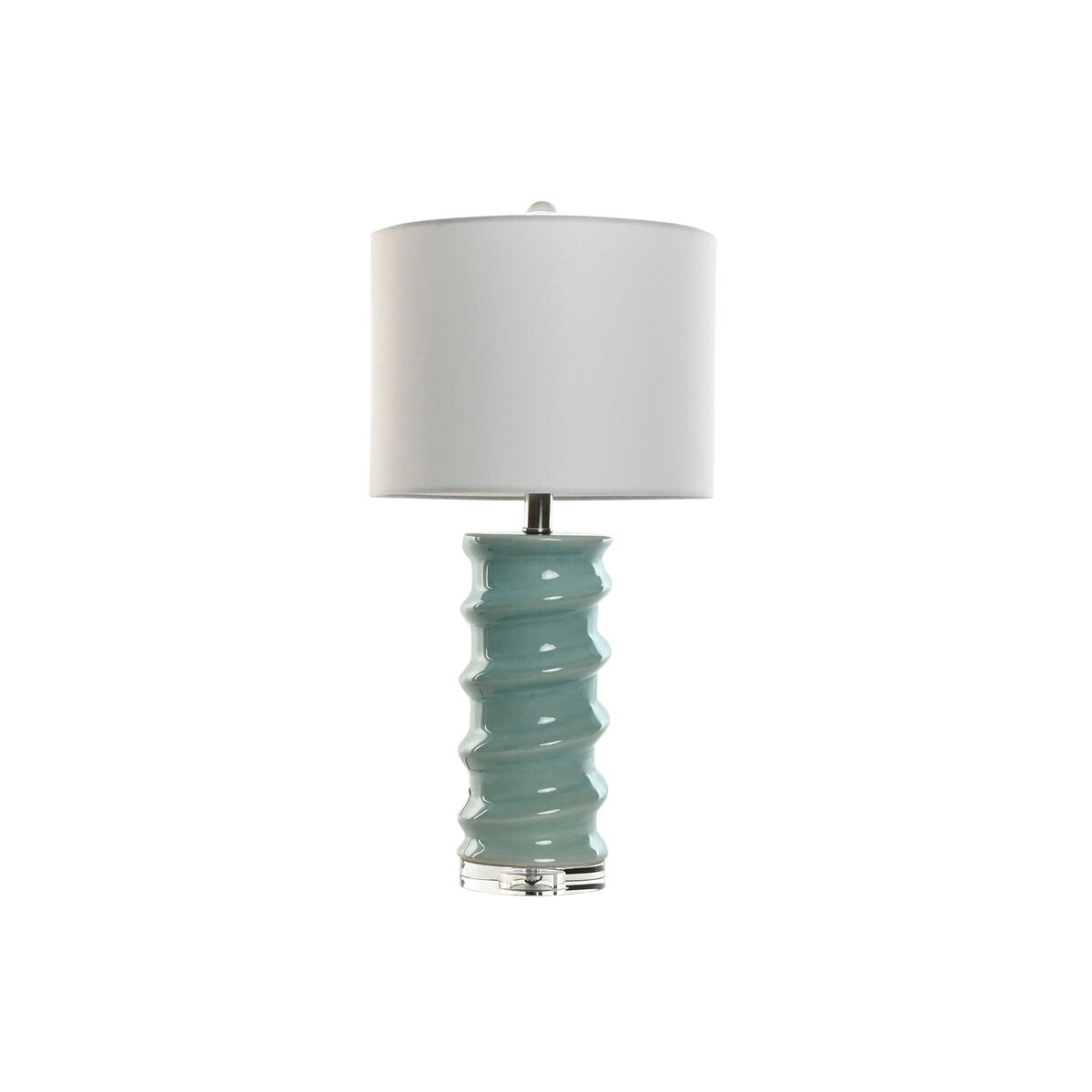 Lampe de bureau Home ESPRIT Blanc Bleu ciel 50 W 220 V