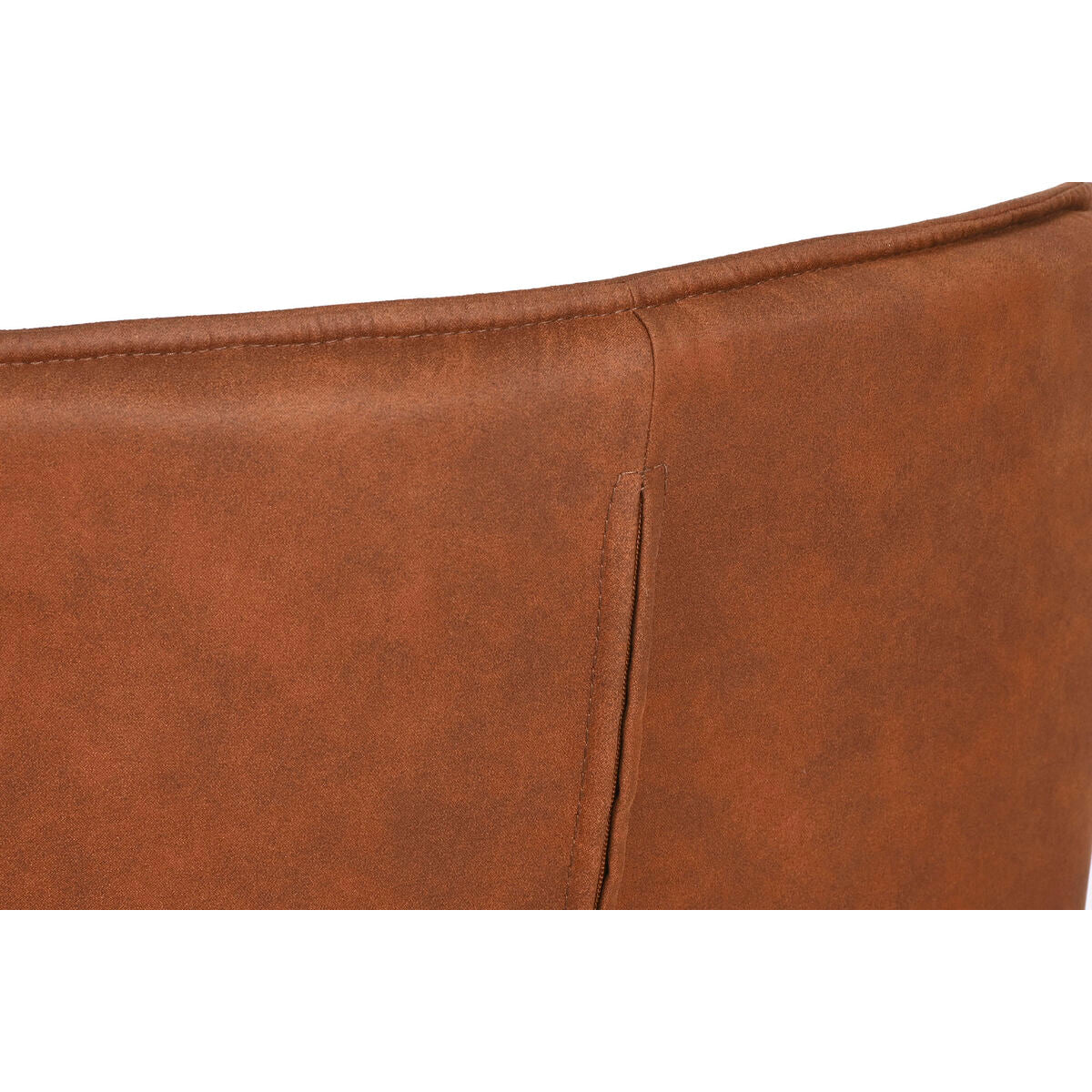 Chaise de Salle à Manger Home ESPRIT Noir Camel Métal Microfibre 64 x 67 x 85 cm 67 x 64 x 83 cm