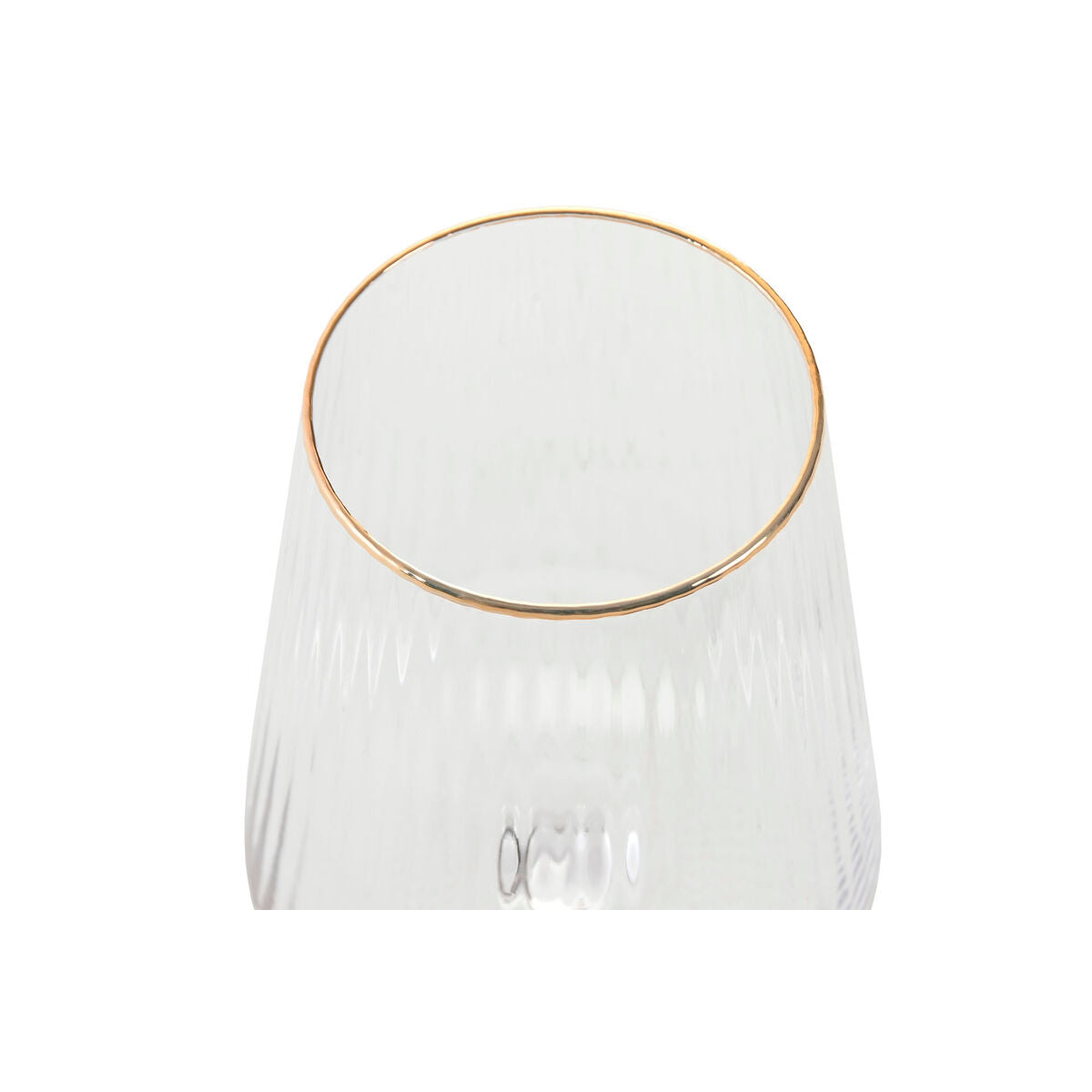 Set de Verres Home ESPRIT Transparent Doré Verre 400 ml (6 Unités)