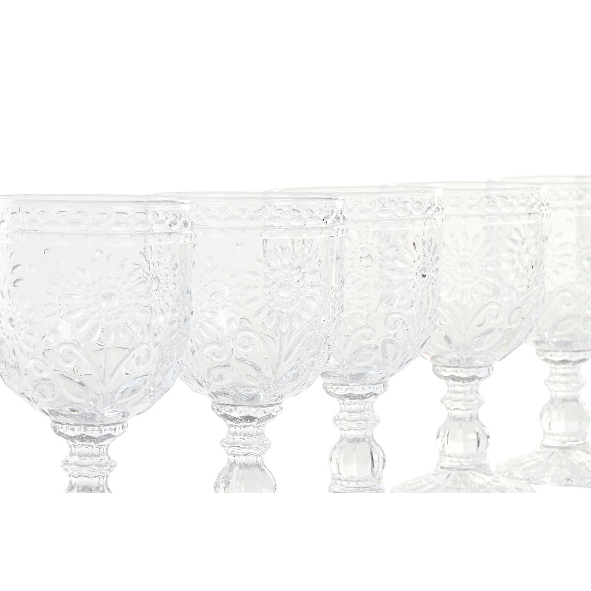 Set de Verres Home ESPRIT Transparent Verre 270 ml (6 Unités)