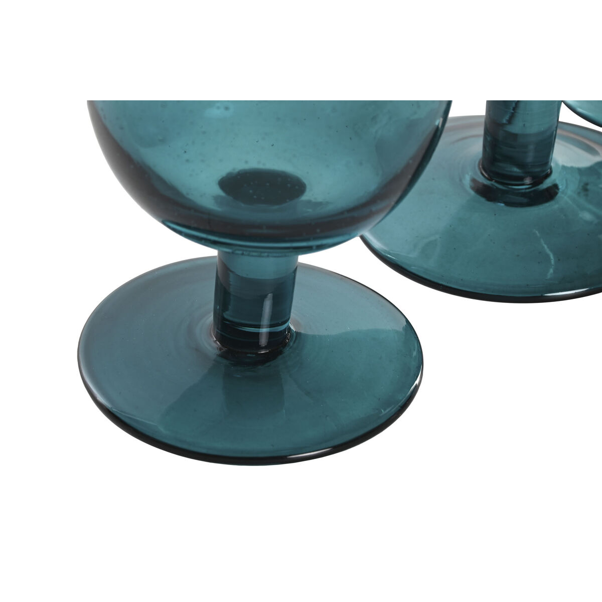 Set de Verres Home ESPRIT Turquoise Verre 300 ml (6 Unités)