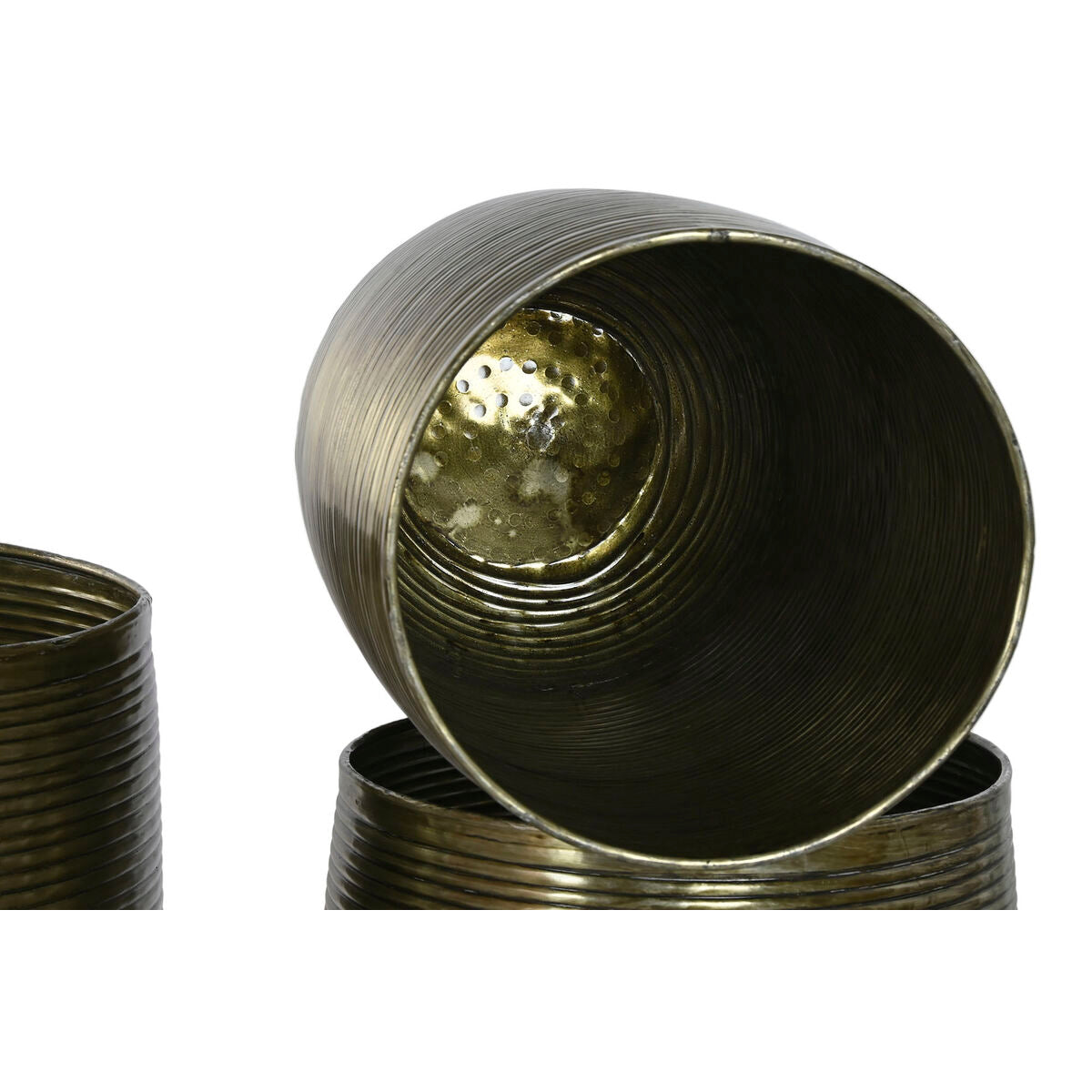 Cache-pot Home ESPRIT Cuivre Aluminium Moderne 50 x 50 x 89 cm 51,5 x 51,5 x 91 cm (5 Unités)