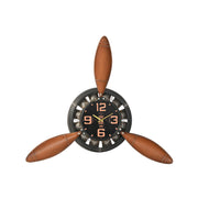 Horloge Murale Home ESPRIT Marron Noir Métal Hélices Vintage 118 x 24 x 134 cm