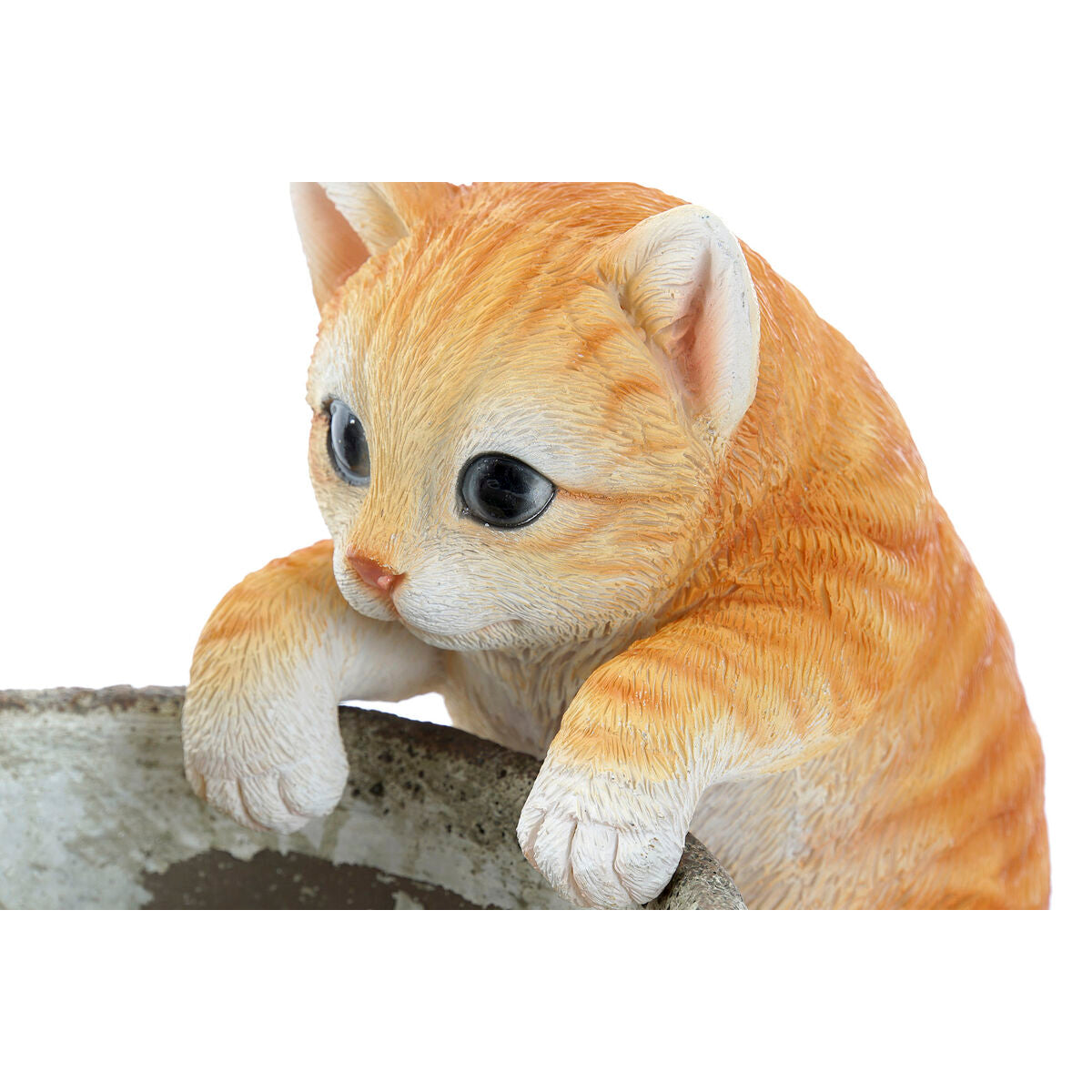 Figurine Décorative Home ESPRIT Blanc Marron Gris Orange animaux 9 x 9 x 15,5 cm (3 Unités)