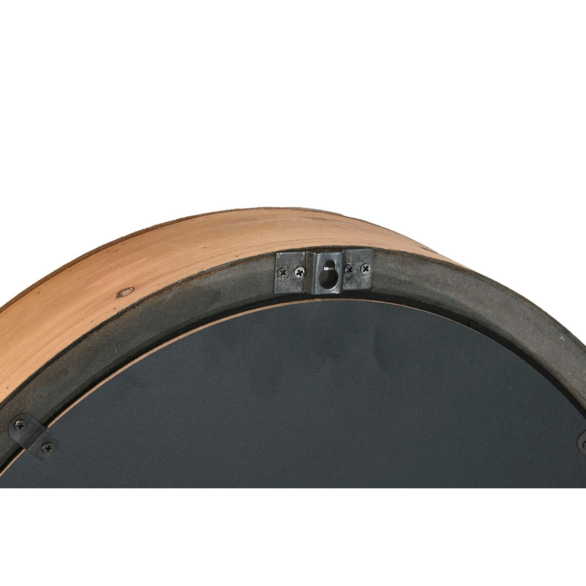 Horloge Murale Home ESPRIT Argenté Naturel Métal Verre Bois de pin 50 x 8 x 68 cm