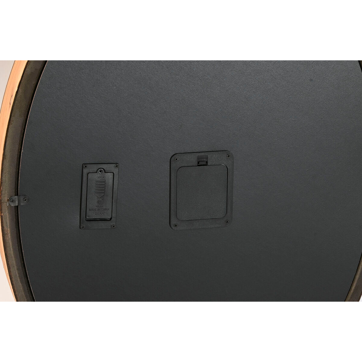 Horloge Murale Home ESPRIT Argenté Naturel Métal Verre Bois de pin 50 x 8 x 68 cm