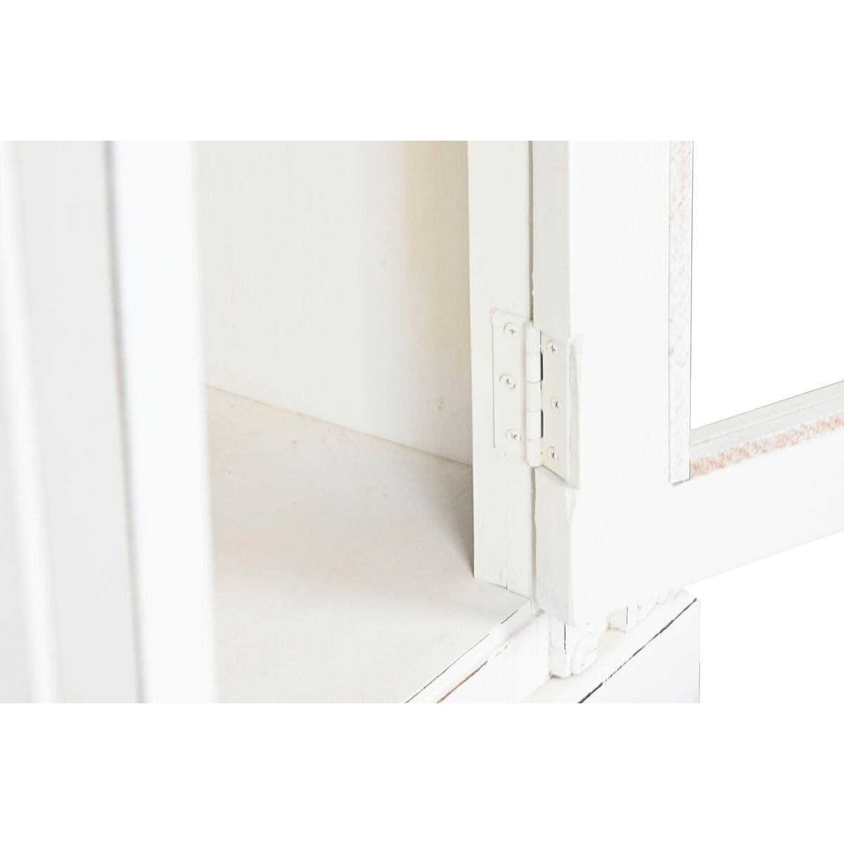 Buffet Home ESPRIT Blanc Verre Bois de manguier 180 x 40 x 100 cm