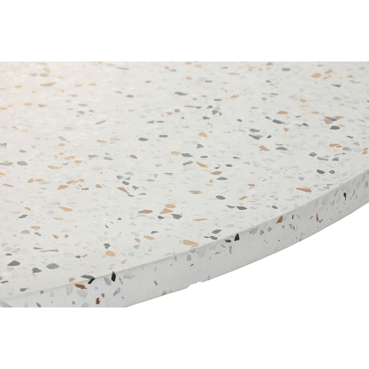 Table de Salle à Manger Home ESPRIT Bois d'acacia Terrazzo 130 x 130 x 76 cm