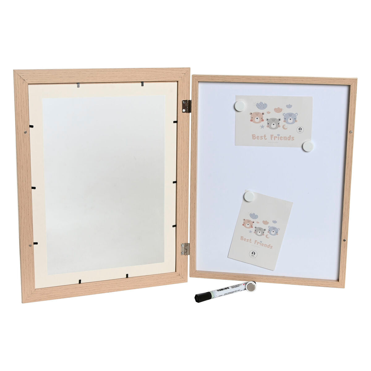 Cadre Home ESPRIT Blanc Naturel 34 x 3 x 44 cm