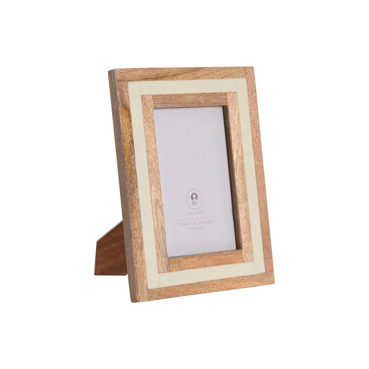 Cadre photo Home ESPRIT Blanc Naturel Os Bois de manguier Urbaine