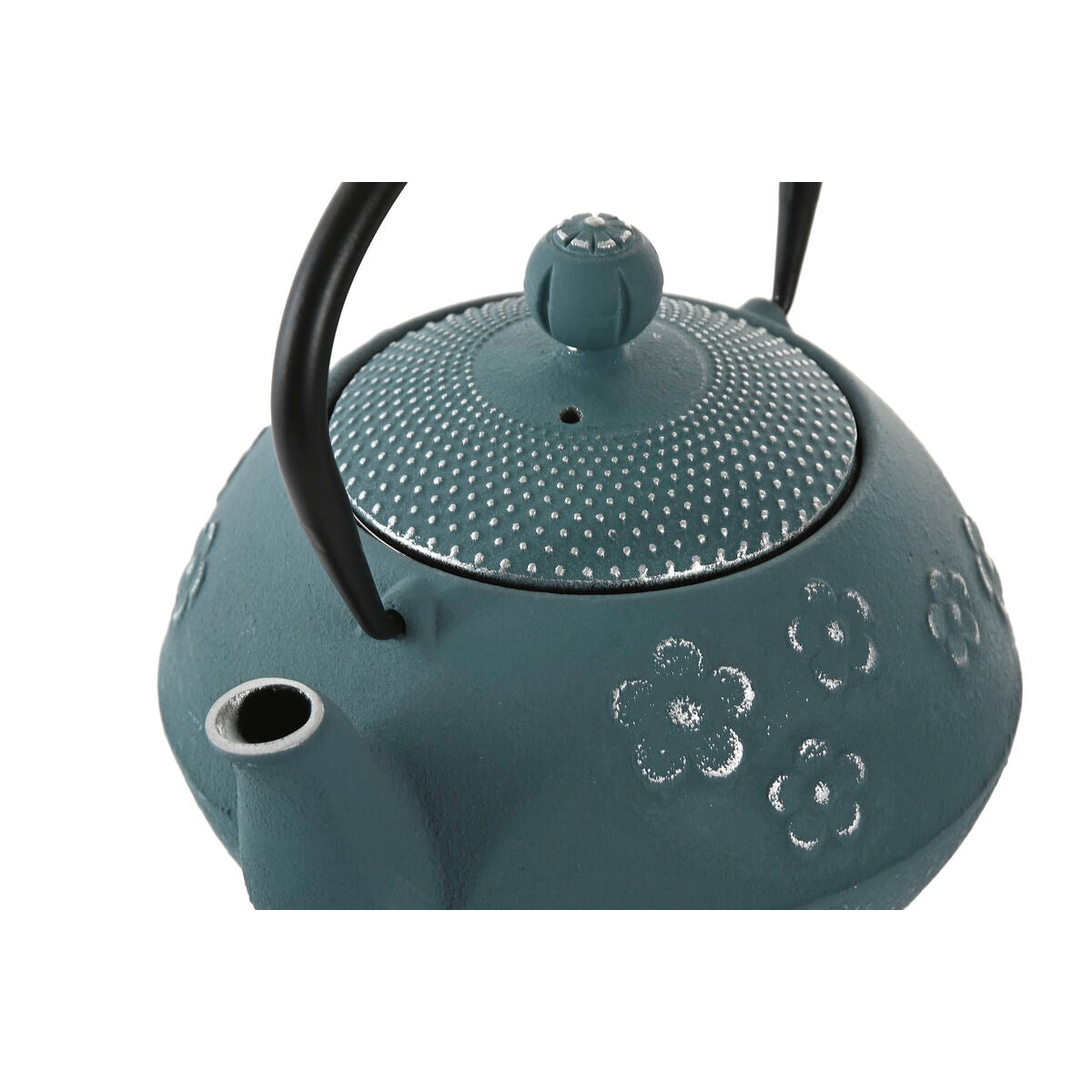 Théière Home ESPRIT Bleu Acier inoxydable Fer 800 ml