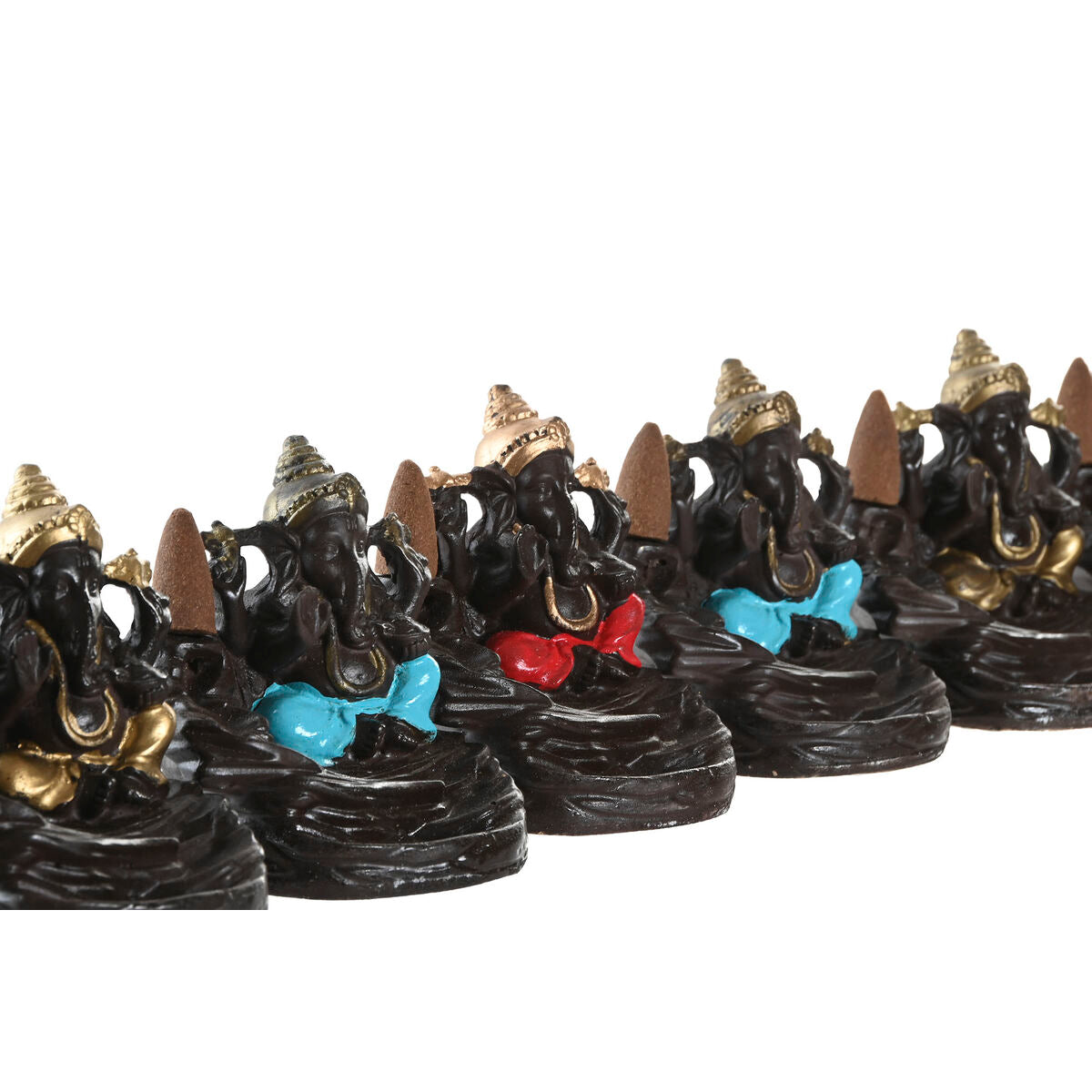 Brûleur d'huiles essentielles Home ESPRIT Céramique Mandala Indien 13 x 8 x 12,5 cm Encens (6 Unités)