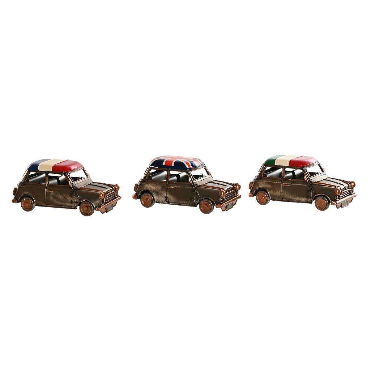 Figurine Décorative Home ESPRIT Doré Argenté Voiture Vintage 17 x 9 x 8 cm (3 Unités)