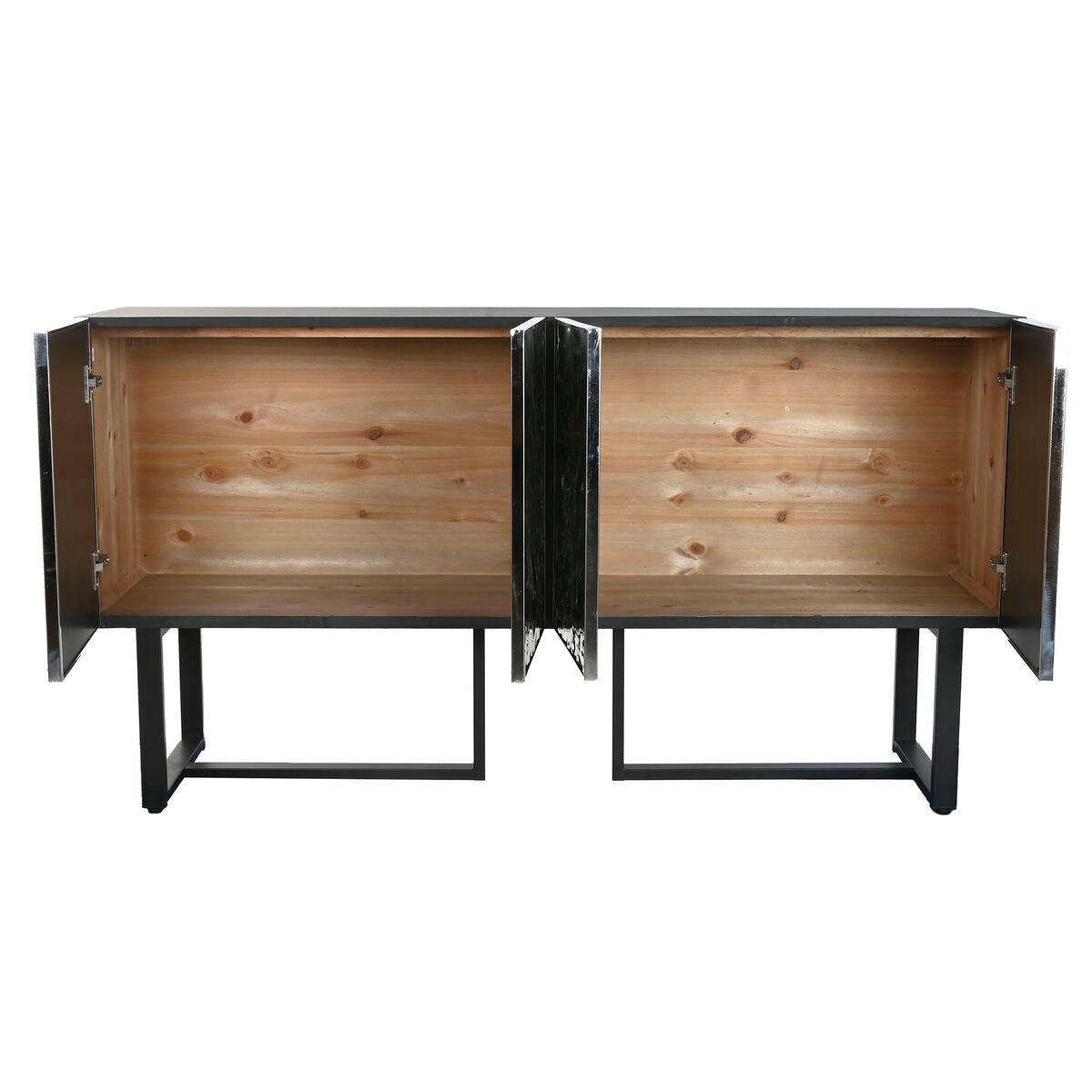 Buffet Home ESPRIT Argenté Métal Acier 151 x 41 x 80 cm