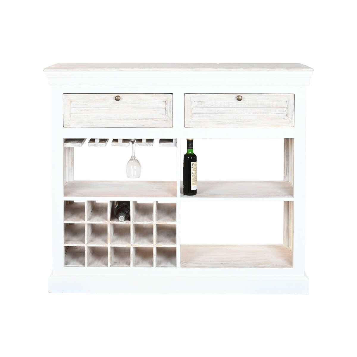 Range Bouteilles Home ESPRIT Blanc 120 x 40 x 98 cm