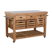 Meuble de cuisine Home ESPRIT Noir Naturel 142 x 75 x 96 cm