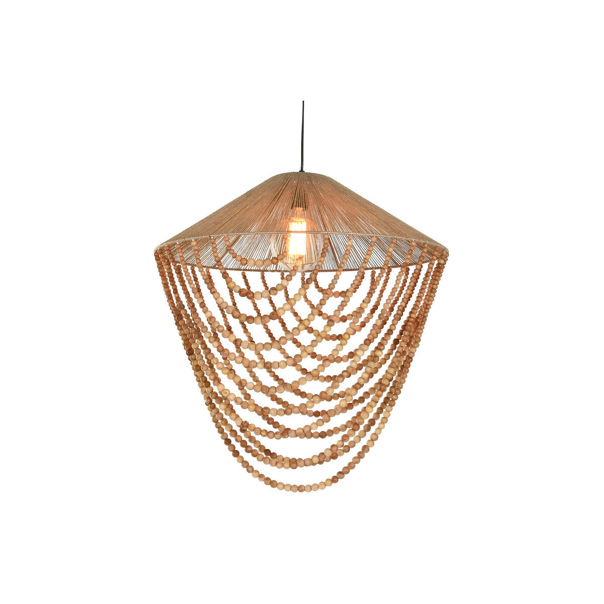 Suspension Home ESPRIT Marron Clair Jute Bois 67 x 67 x 70 cm