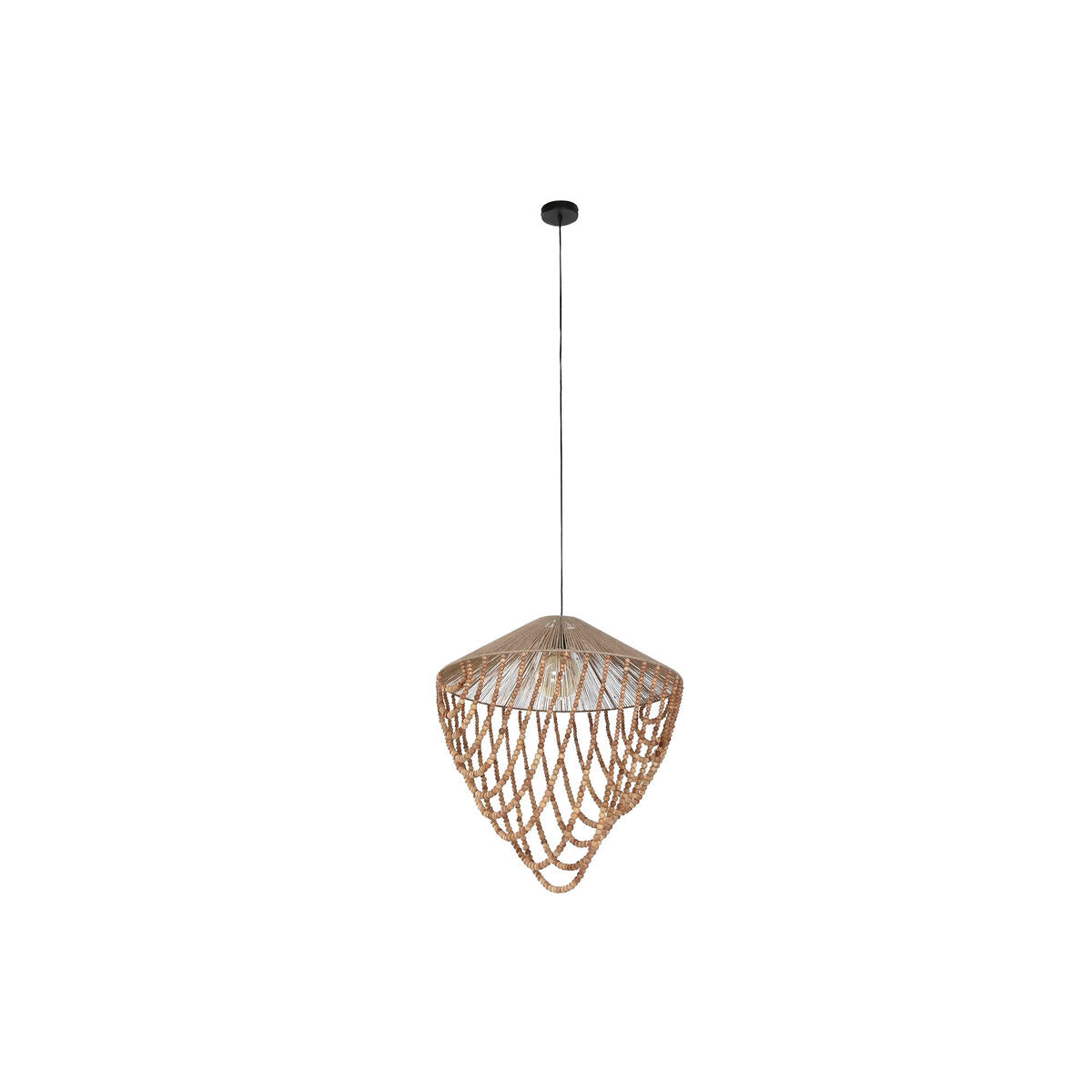 Suspension Home ESPRIT Marron Clair Jute Bois 67 x 67 x 70 cm