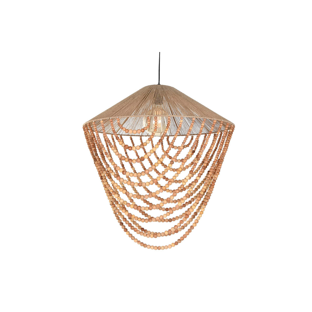 Suspension Home ESPRIT Marron Clair Jute Bois 67 x 67 x 70 cm