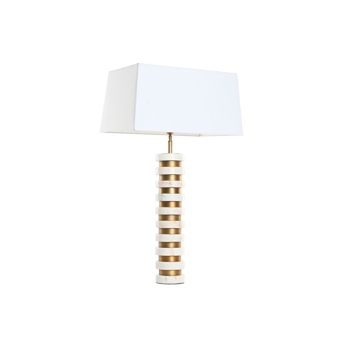 Lampe de bureau Home ESPRIT Blanc Beige Doré 50 W 220 V