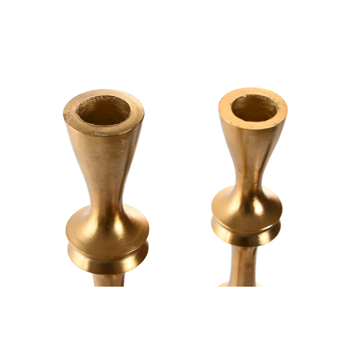 Pot à Bougie Home ESPRIT Doré Aluminium Moderne 8 x 8 x 36 cm (2 Unités)