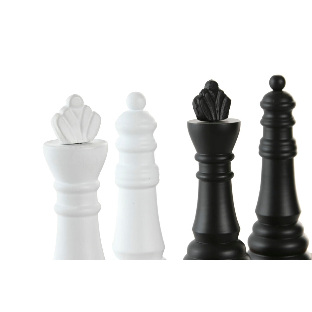 Figurine Décorative Home ESPRIT Blanc Marron Noir Vintage 7 x 7 x 23 cm (4 Unités)