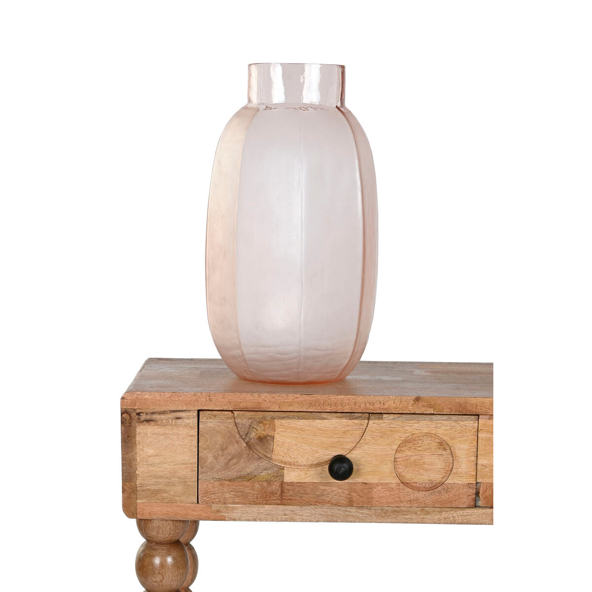 Vase Home ESPRIT Rose Verre Moderne 23 x 23 x 44 cm