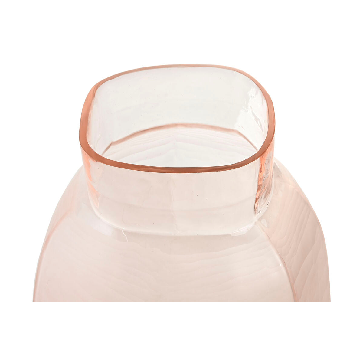 Vase Home ESPRIT Rose Verre Moderne 23 x 23 x 44 cm
