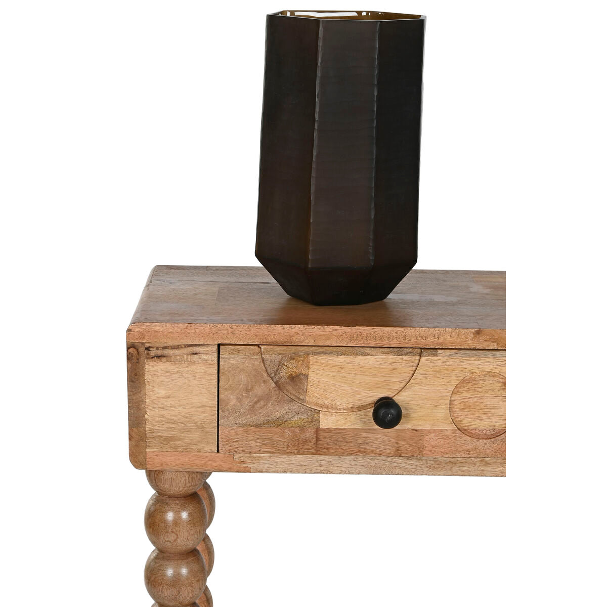 Vase Home ESPRIT Gris foncé Verre Moderne 18 x 18 x 31 cm