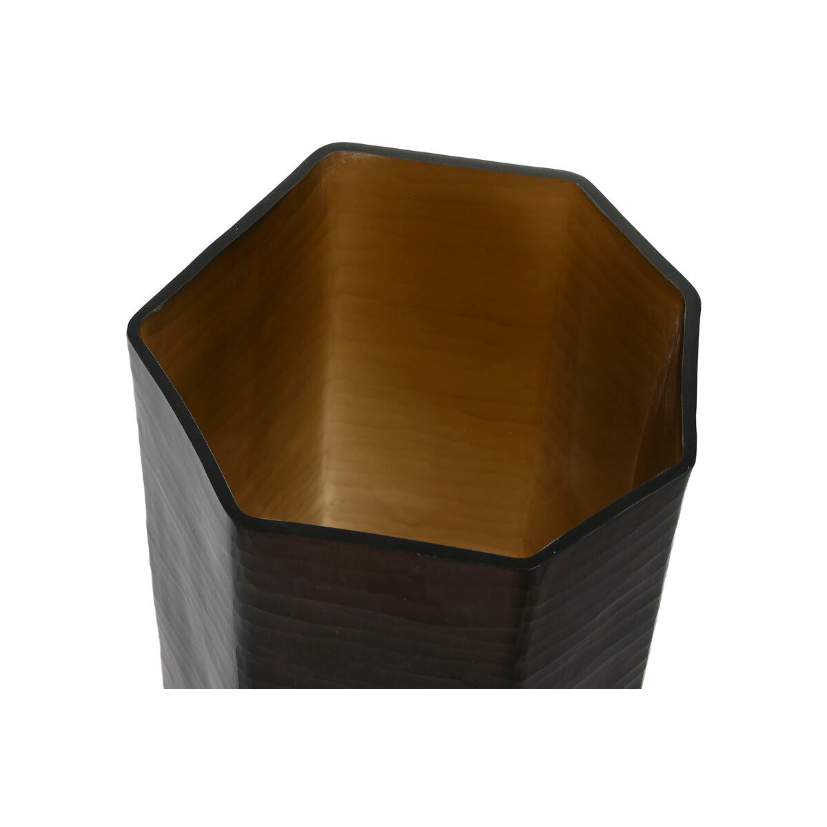 Vase Home ESPRIT Gris foncé Verre Moderne 18 x 18 x 31 cm