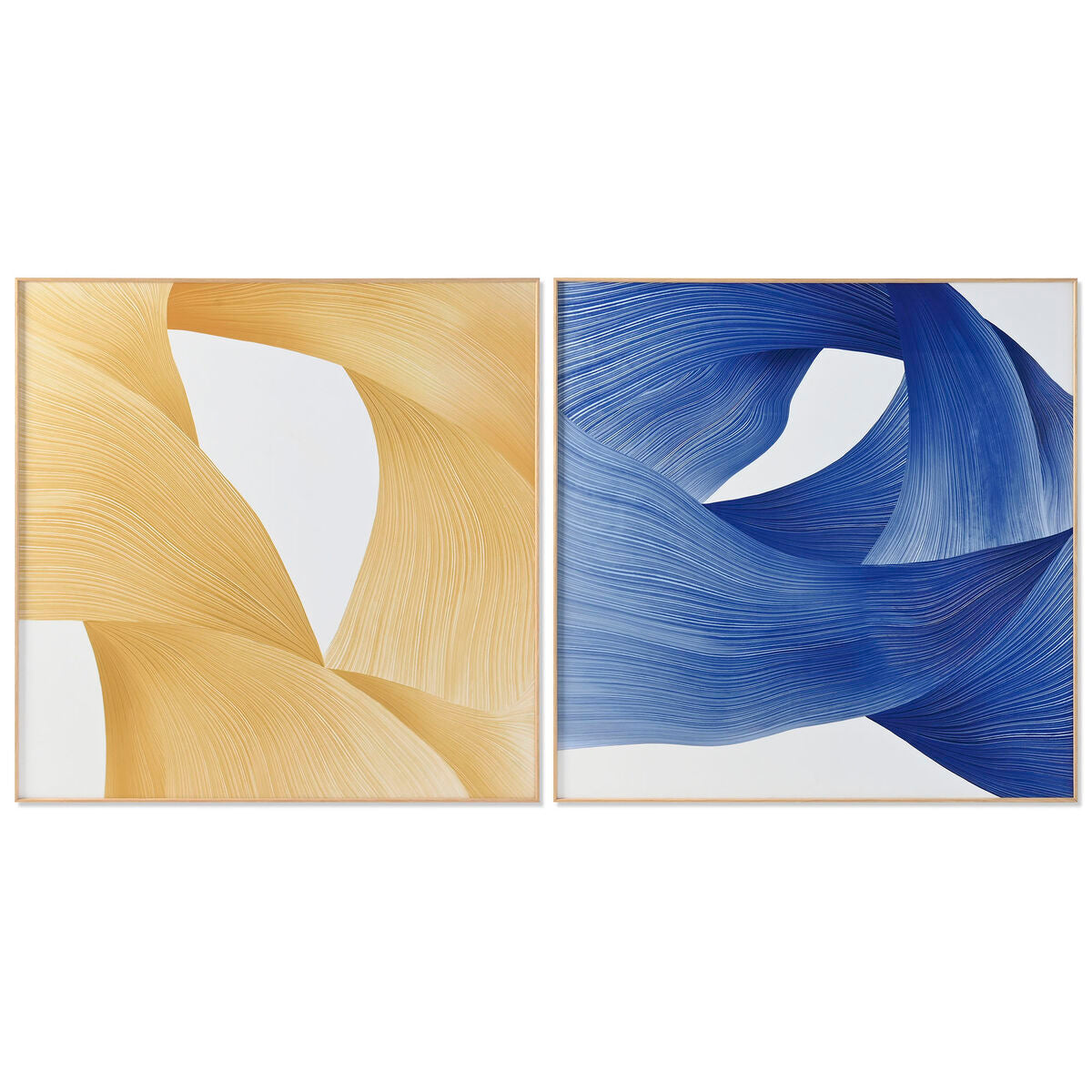 Cadre Home ESPRIT Aluminium Bois MDF 120 x 3,5 x 120 cm