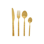 Couverts Home ESPRIT Doré Acier inoxydable 15 x 7 x 24 cm 16 Pièces