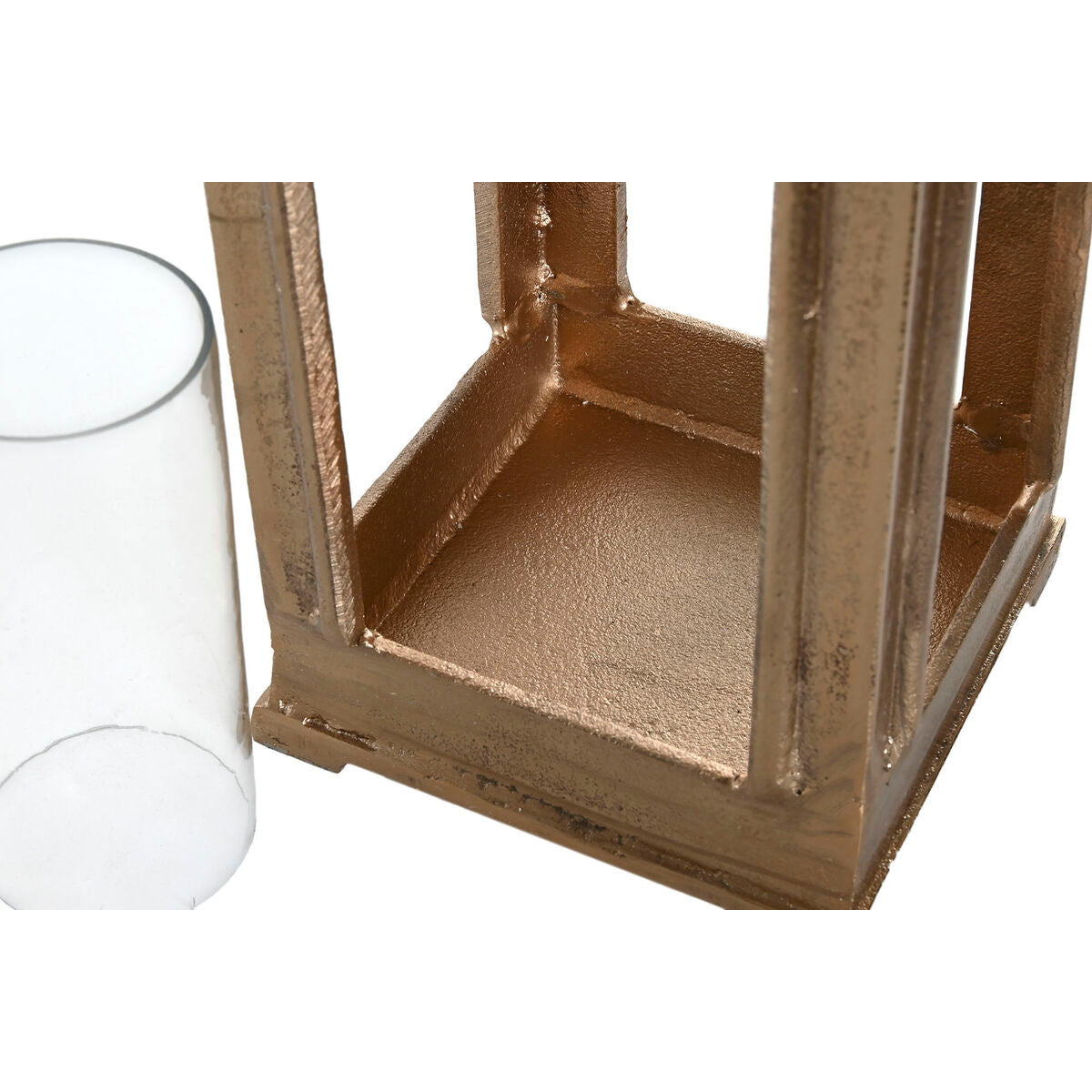 Lanterne Home ESPRIT Doré Aluminium Verre Vintage 17 x 17 x 78 cm