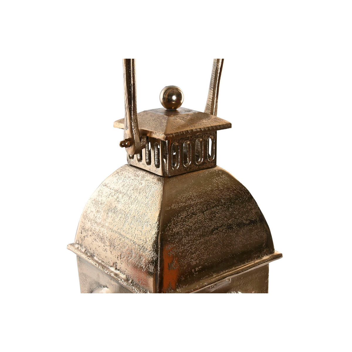 Lanterne Home ESPRIT Doré Aluminium Verre Vintage 17 x 17 x 78 cm