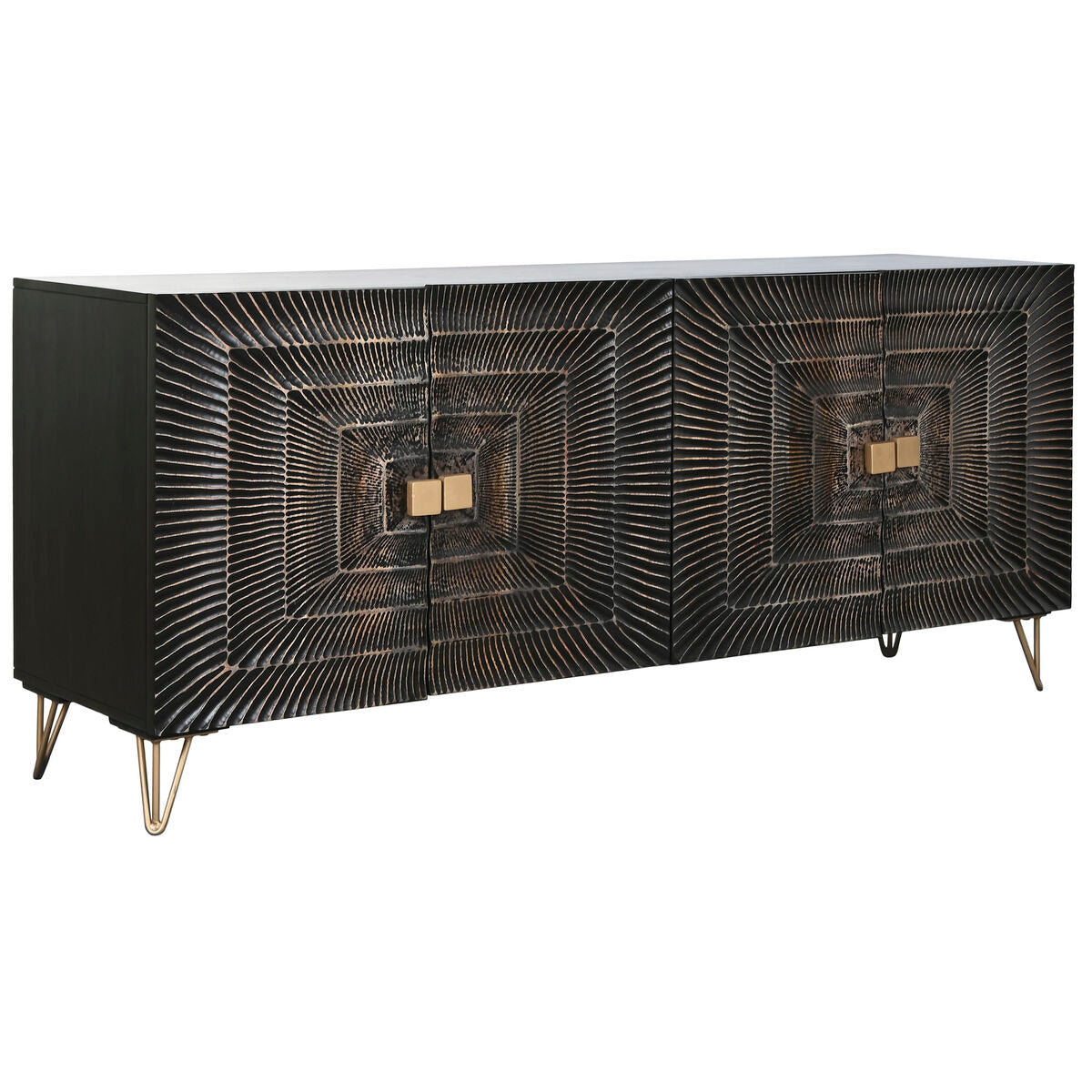 Buffet Home ESPRIT Métal Bois de manguier 177 x 45 x 75 cm