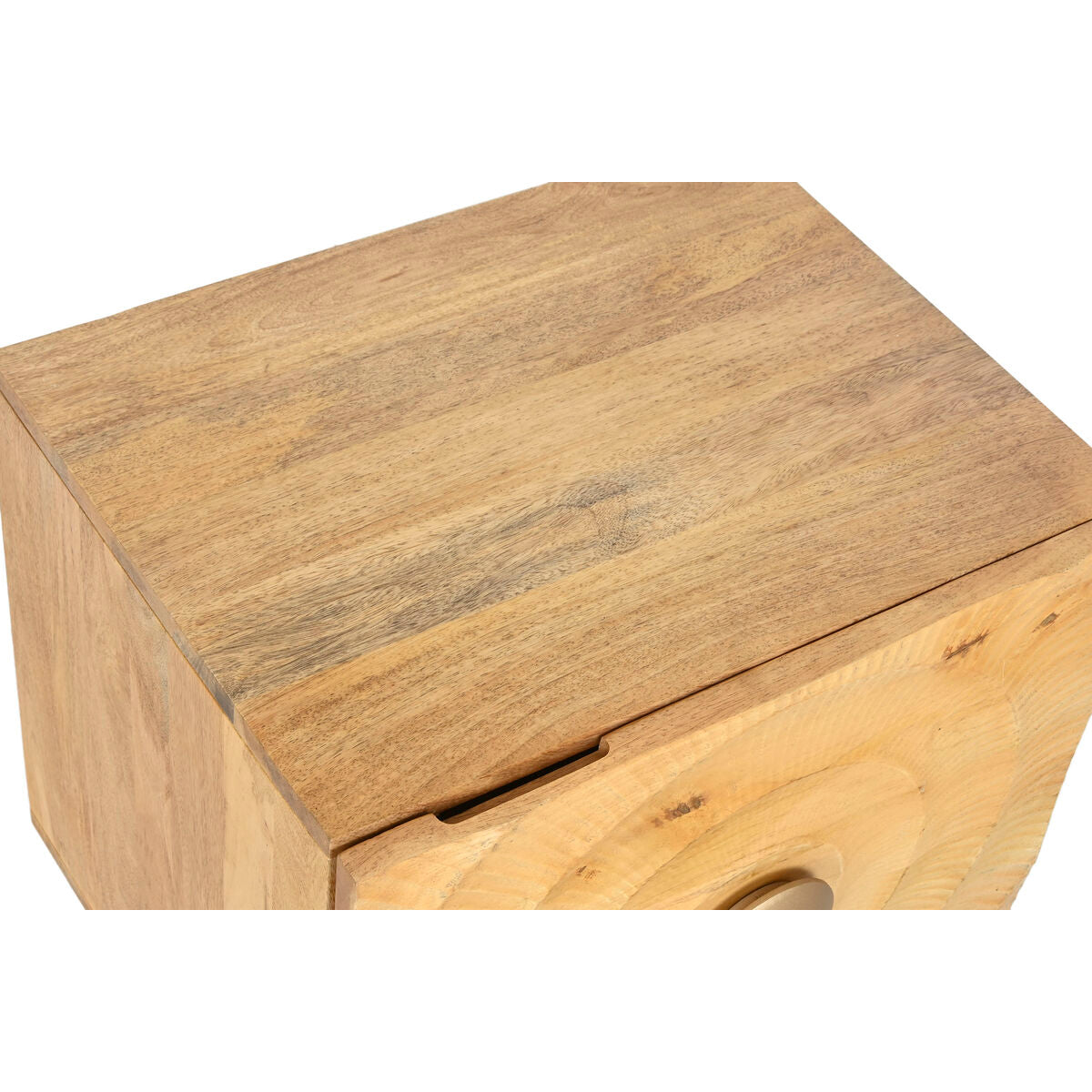 Table de Nuit Home ESPRIT Doré Naturel 50 x 40 x 50 cm