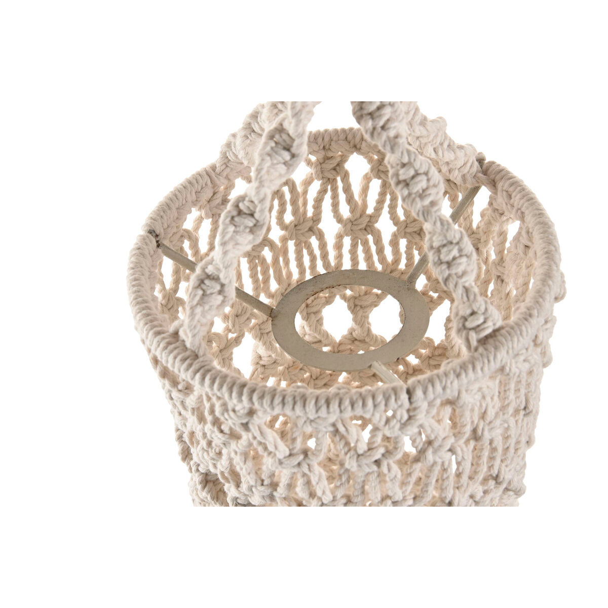 Écran de lampe Home ESPRIT Macramé Urbaine 30 x 30 x 30 cm