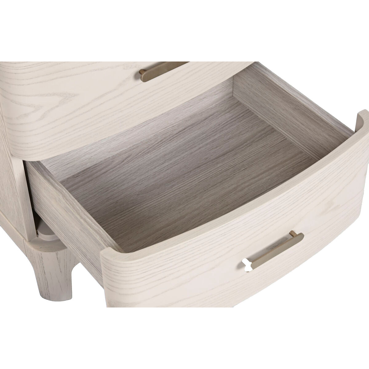 Table de Nuit Home ESPRIT Gris clair 53 x 42 x 56,2 cm