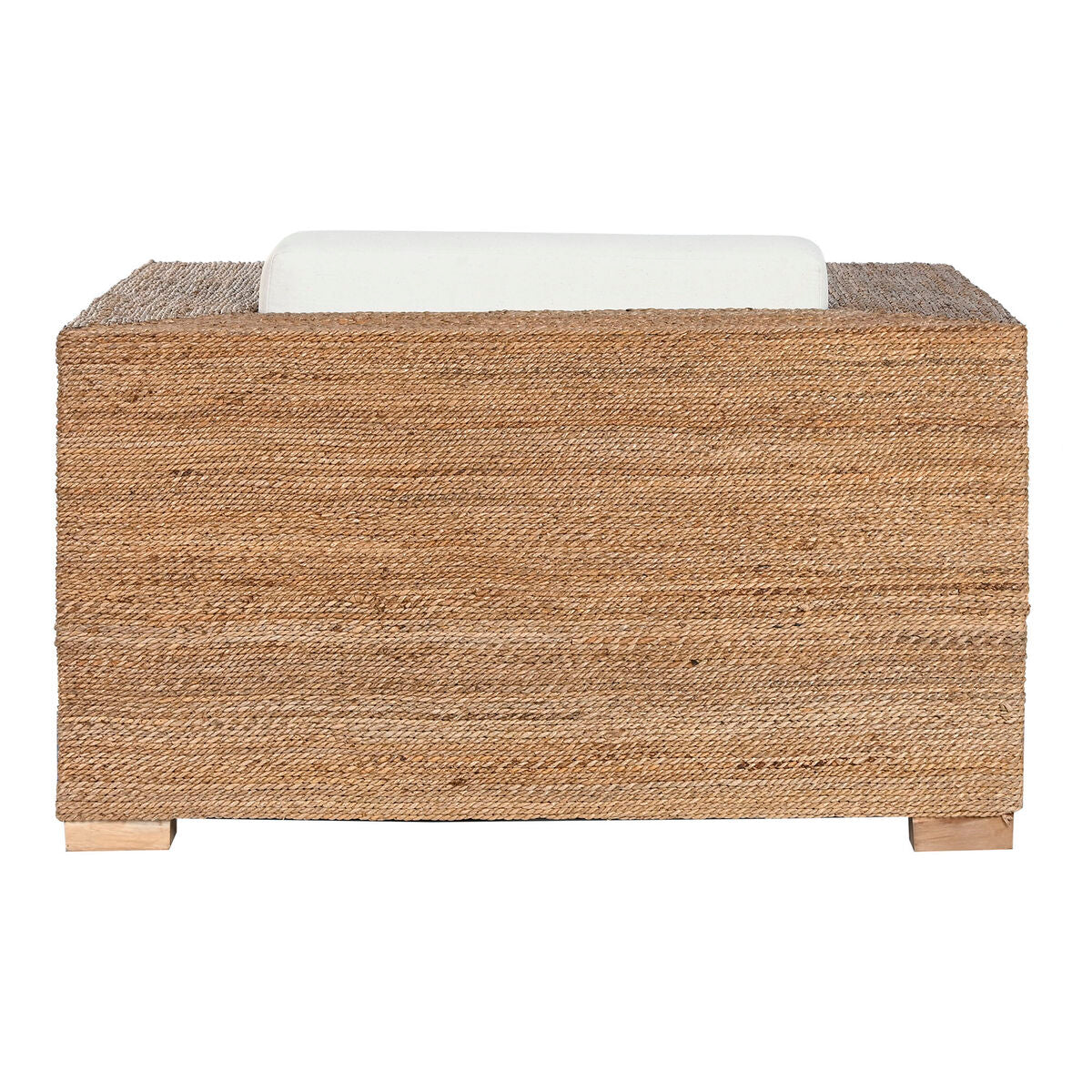 Chaise de jardin Home ESPRIT Blanc Naturel 117 x 92 x 65 cm