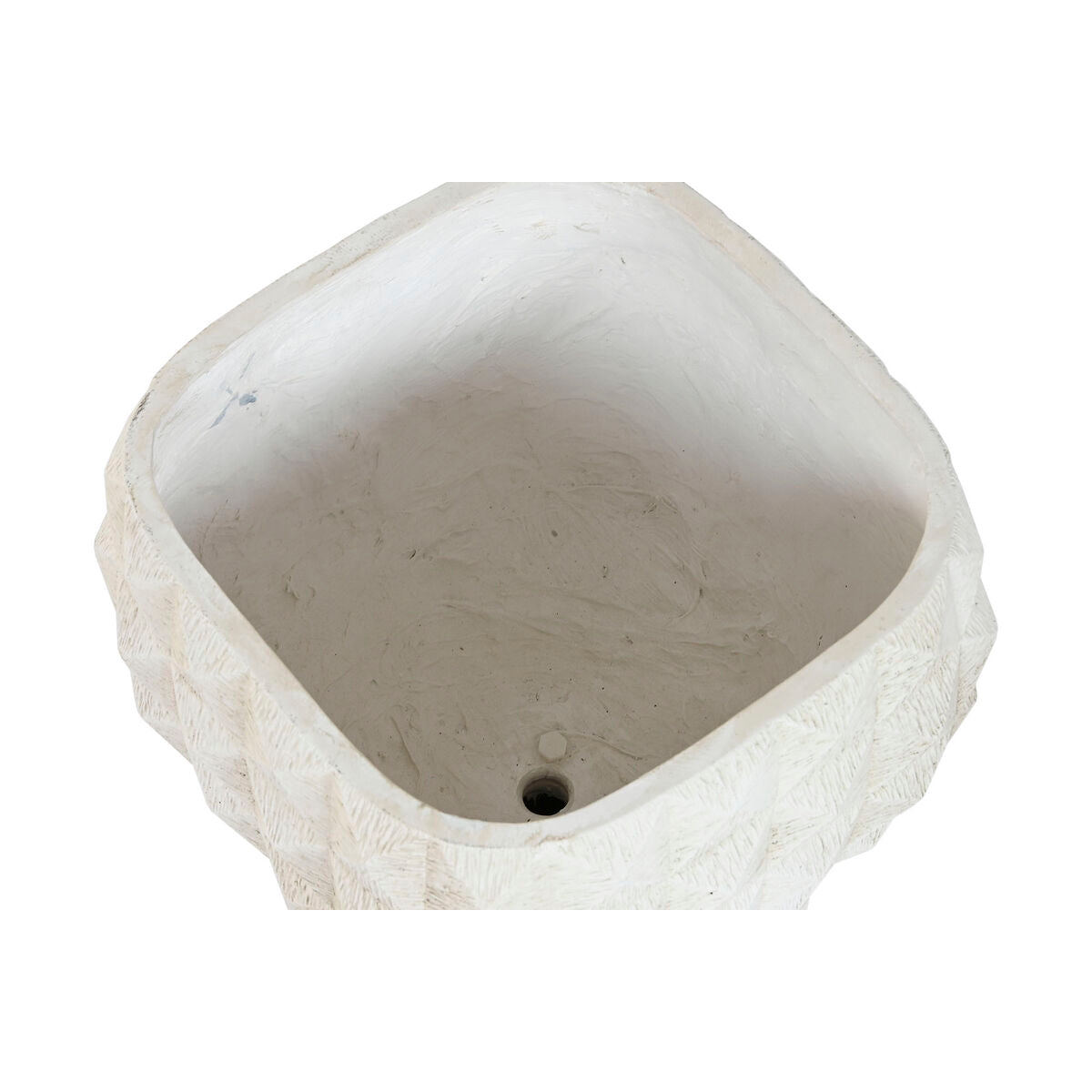 Cache-pot Home ESPRIT Argile Fibre Moderne 32 x 32 x 40 cm
