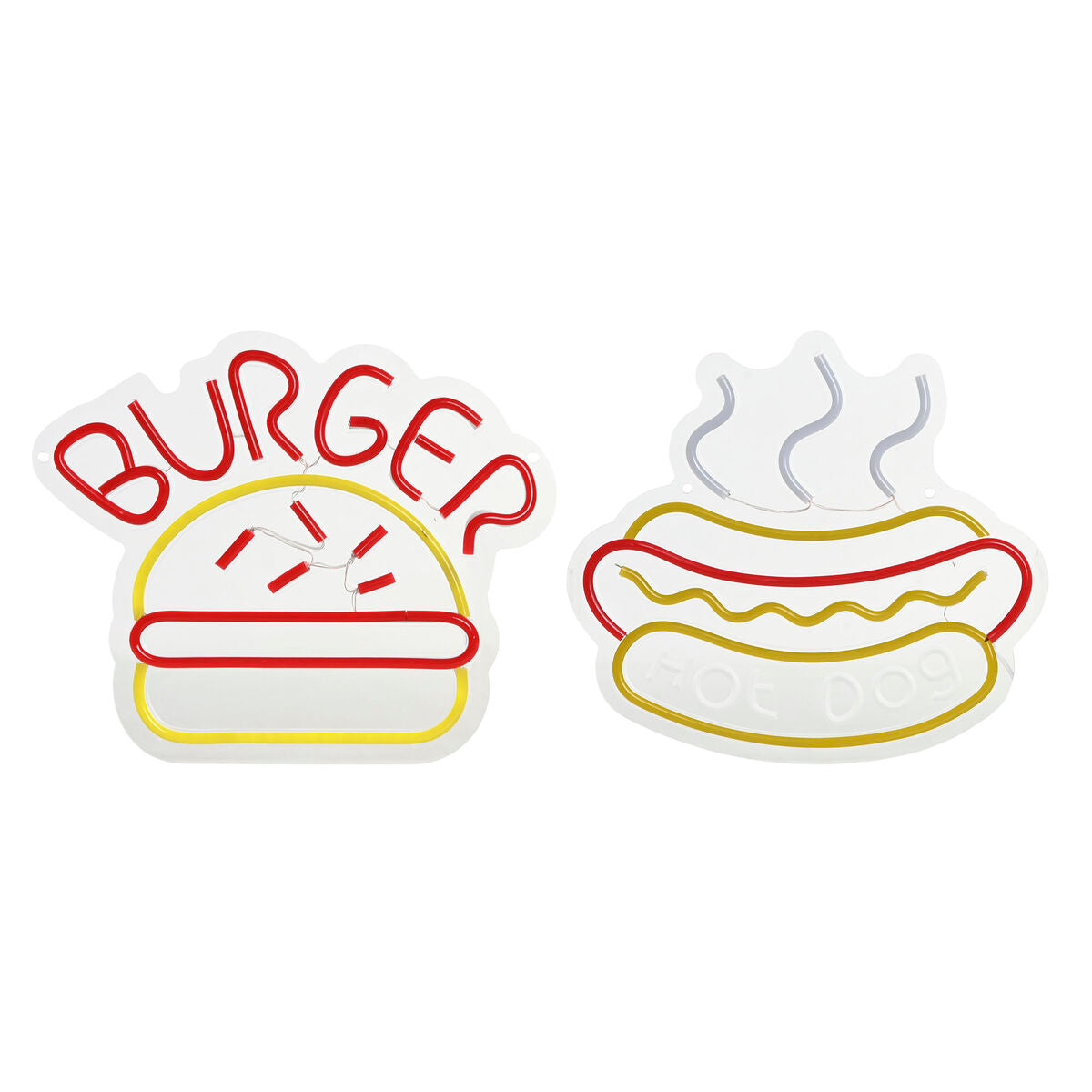 Décoration lumineuse Home ESPRIT Acrylique Urbaine 30 X 1,5 X 28 CM (2 Unités)