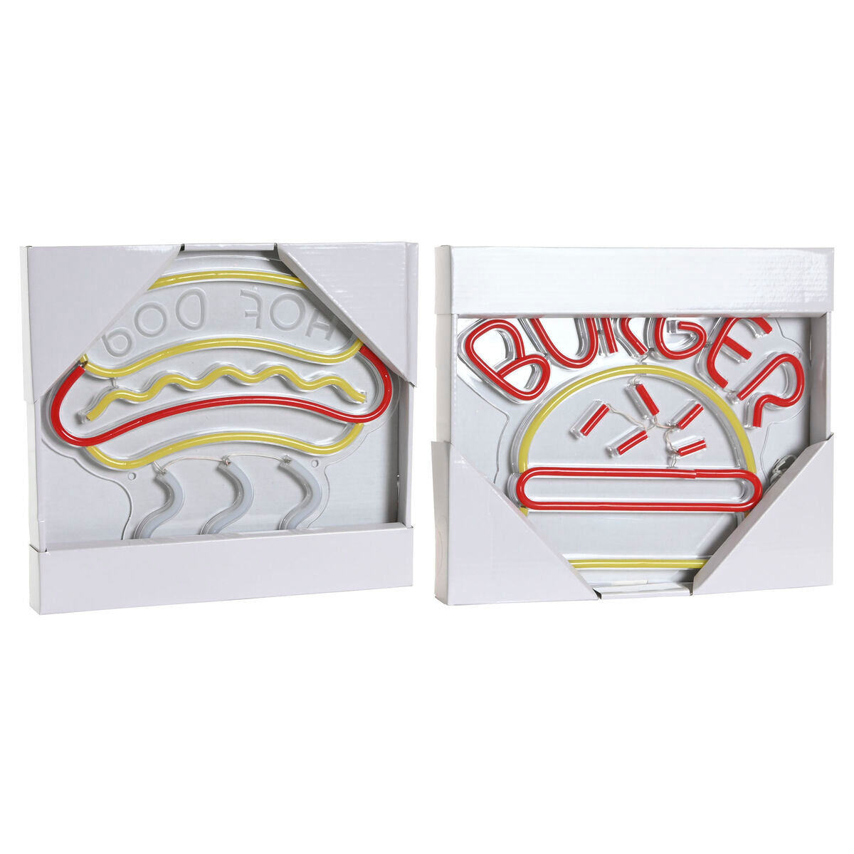 Décoration lumineuse Home ESPRIT Acrylique Urbaine 30 X 1,5 X 28 CM (2 Unités)