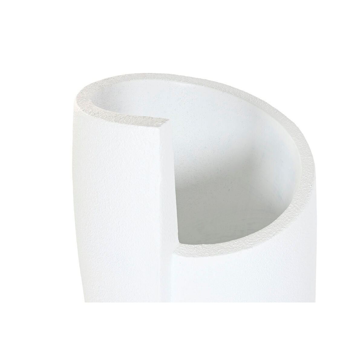 Cache-pot Home ESPRIT Blanc Magnésium Moderne Visage 33 x 33 x 72 cm