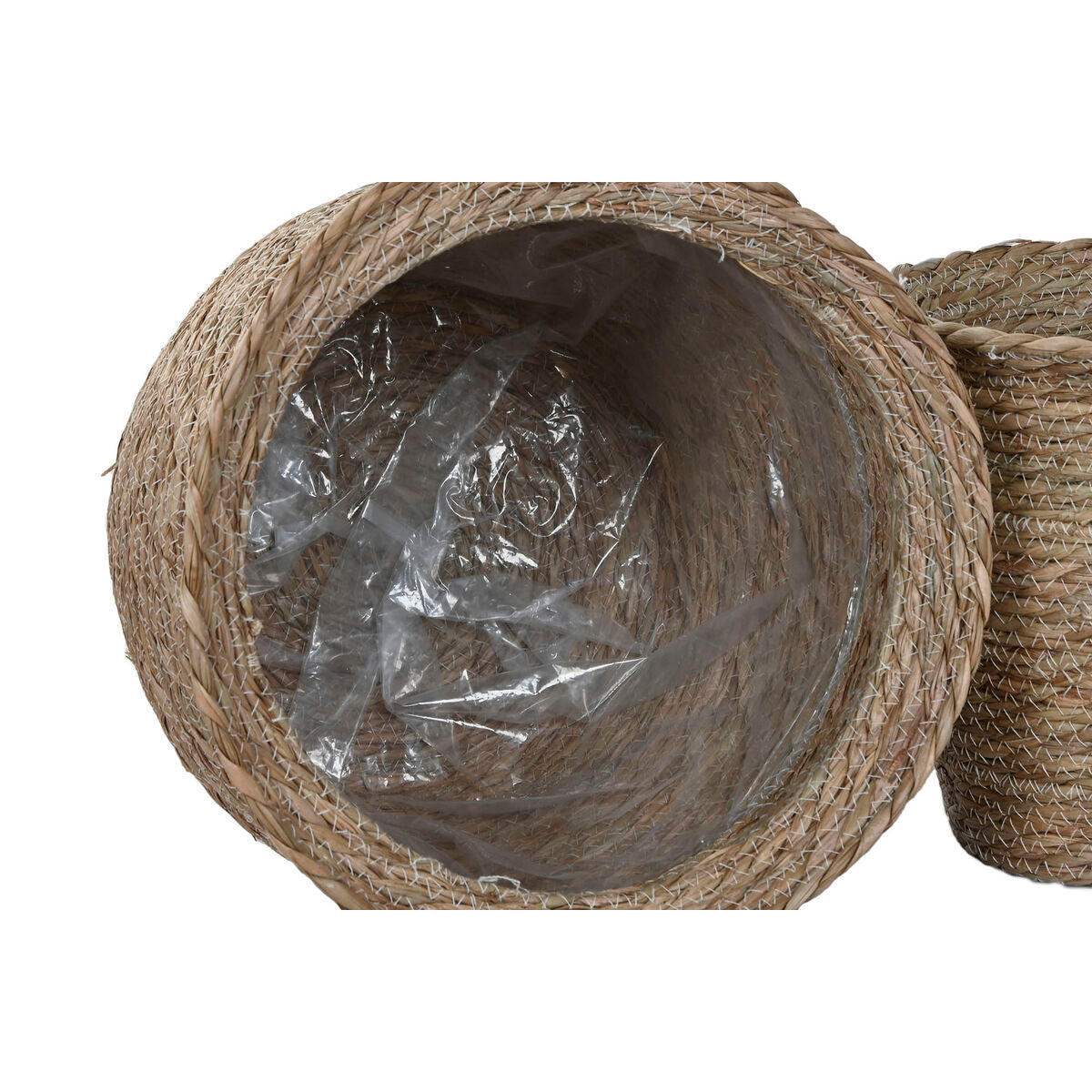 Cache-pot Home ESPRIT Marron Fibre Urbaine 70 x 70 x 58 cm (7 Unités)