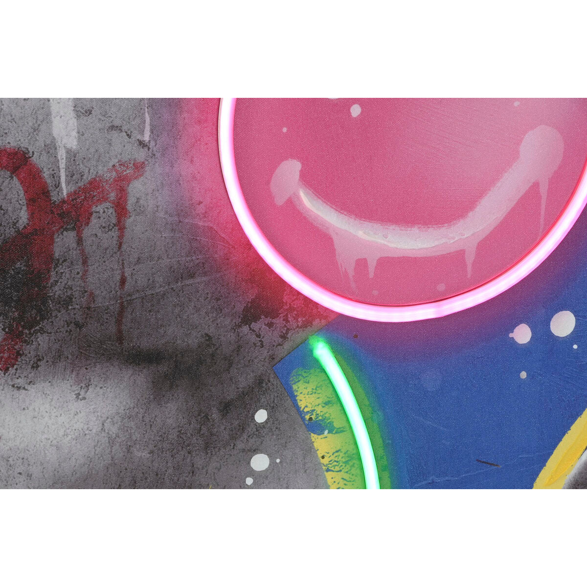 Tableau avec LED Home ESPRIT Moderne Mythologique 83 x 3 x 123 cm (2 Unités)