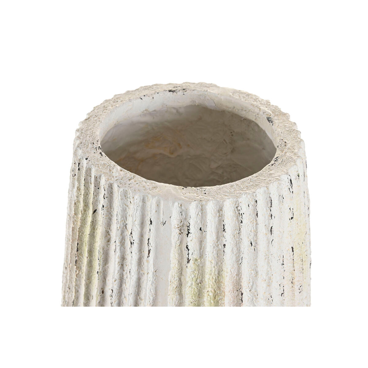 Vase Home ESPRIT Blanc Magnésium 28 x 28 x 53 cm